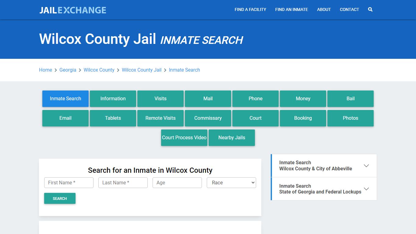 Wilcox County Jail, GA Inmate Search: Roster & Mugshots